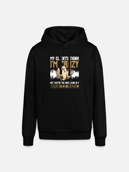 Ghost Investigator Design for Paranormale Forscher - Stanley/Stella SOUNDER økologisk unisex-hettegenser - svart