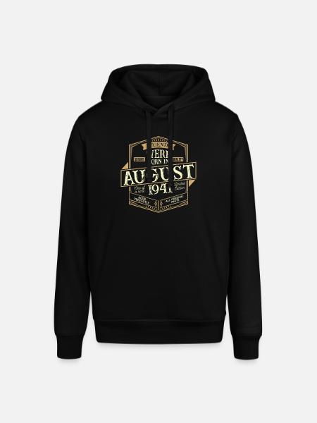 August 1941 birthday man - Stanley/Stella SOUNDER Unisex Hoodie - black