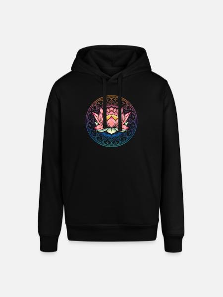 Lotus Mandala Spirituel Reiki Master Yoga - Stanley/Stella SOUNDER unisex hoodie - sort