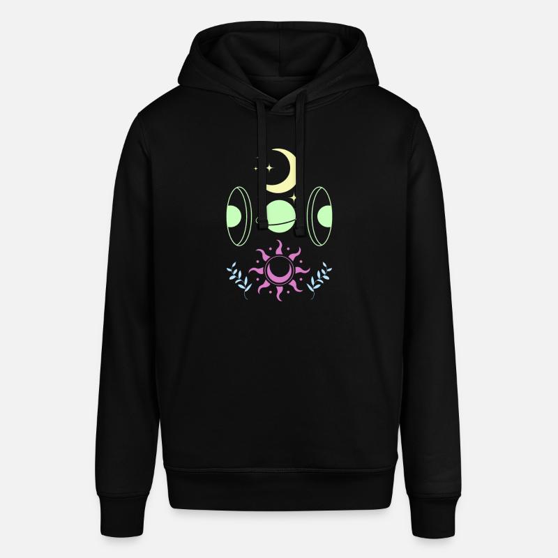 Pastel Goth Moon Cute Crescent - Sweat à capuche SOUNDER Stanley/Stella Unisexe - noir
