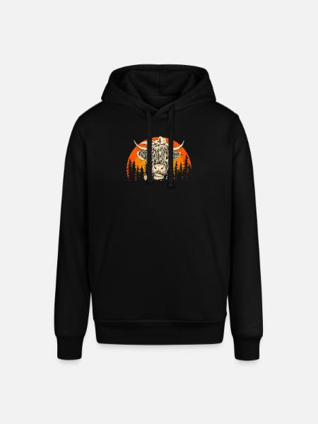 Scottish Highland Highland Cattle Highland - Stanley/Stella SOUNDER Unisex Hoodie - black