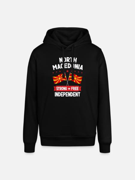 North Macedonia - Stanley/Stella SOUNDER Unisex Hoodie - black
