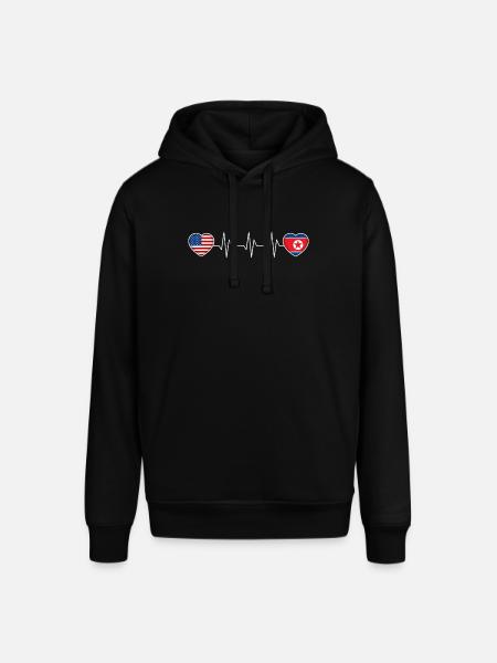 North Korea - Stanley/Stella SOUNDER Unisex Hoodie - black