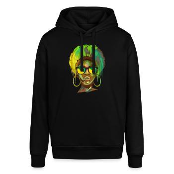 Französisch-Guayana - Stanley/Stella Unisex Hoodie SOUNDER - Schwarz - Vorne - Alina (178cm) & Michal (187cm)
