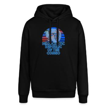 Demokratische Republik Kongo - Stanley/Stella Unisex Hoodie SOUNDER - Schwarz - Vorne - Alina (178cm) & Michal (187cm)