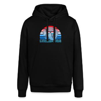 Luxemburg - Stanley/Stella Unisex Hoodie SOUNDER - Schwarz - Vorne - Alina (178cm) & Michal (187cm)