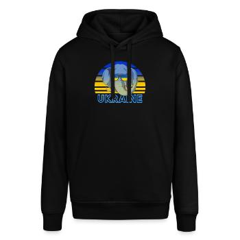 Ukraine - Stanley/Stella SOUNDER Unisex Hoodie - black - Front - Alina (178cm) & Michal (187cm)