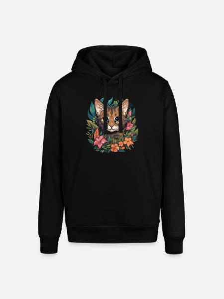 Bengal Cat - Stanley/Stella SOUNDER Unisex Hoodie - black