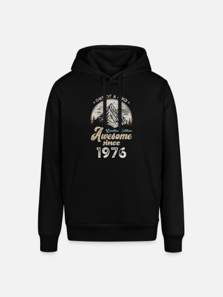 1976 Birthday Berge - Stanley/Stella SOUNDER Unisex Hoodie - black
