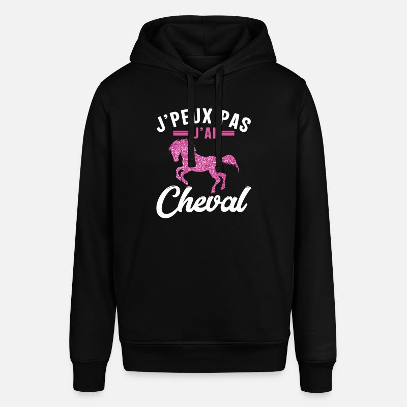 Je Peux Pas J'ai Cheval - Sweat à capuche SOUNDER Stanley/Stella Unisexe - noir