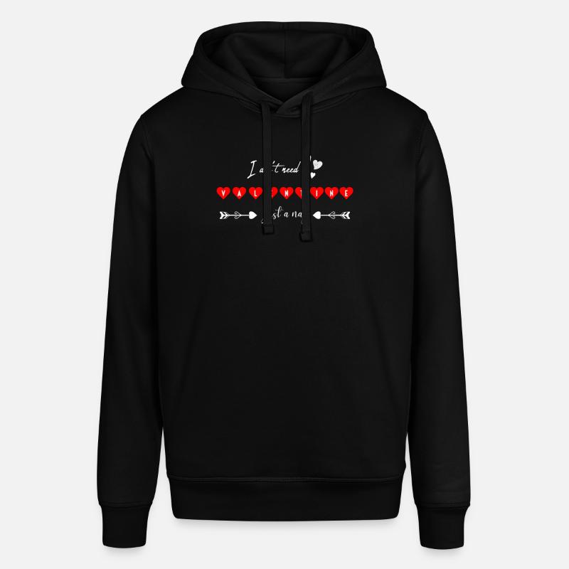 Anti Saint-Valentin vs Saint-Valentin - Sweat à capuche SOUNDER Stanley/Stella Unisexe - noir