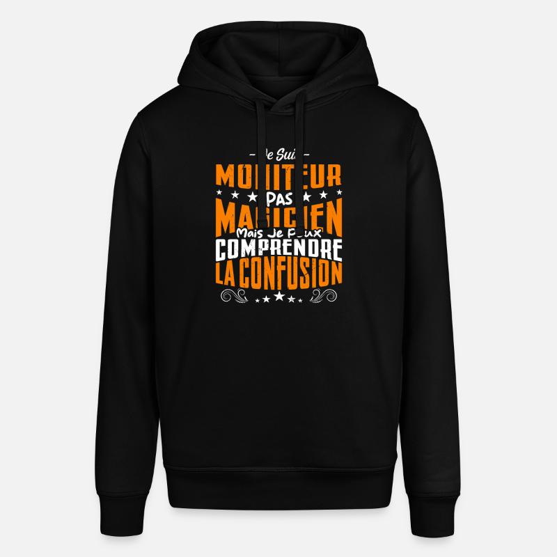 Je Suis Moniteur Pas Magicien - Sweat à capuche SOUNDER Stanley/Stella Unisexe - noir