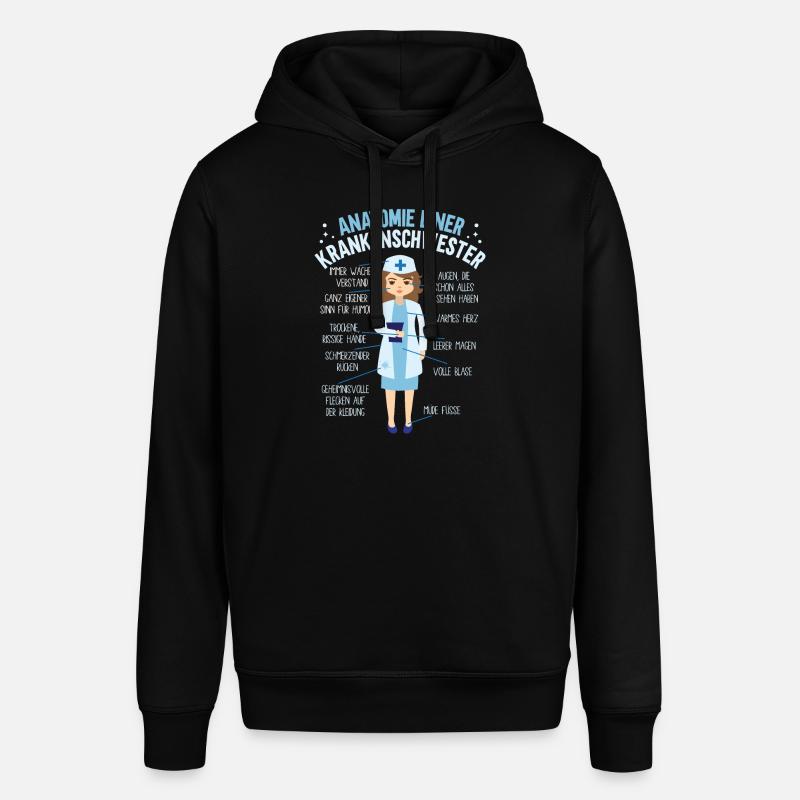 Anatomie einer Krankenschwester - Stanley/Stella Unisex Hoodie SOUNDER - Schwarz