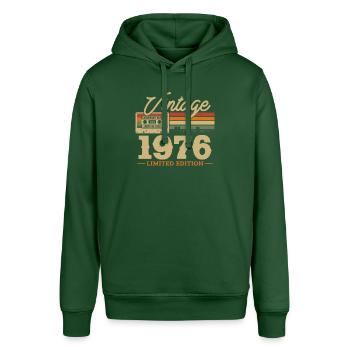 1976 Jubilé 47/48 ans - Sweat à capuche SOUNDER Stanley/Stella Unisexe - vert bouteille - Devant - Alina (178cm) & Michal (187cm)
