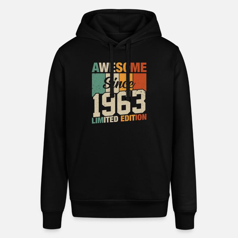 Millésime 1963 Anniversaire 60/61 - Sweat à capuche SOUNDER Stanley/Stella Unisexe - noir