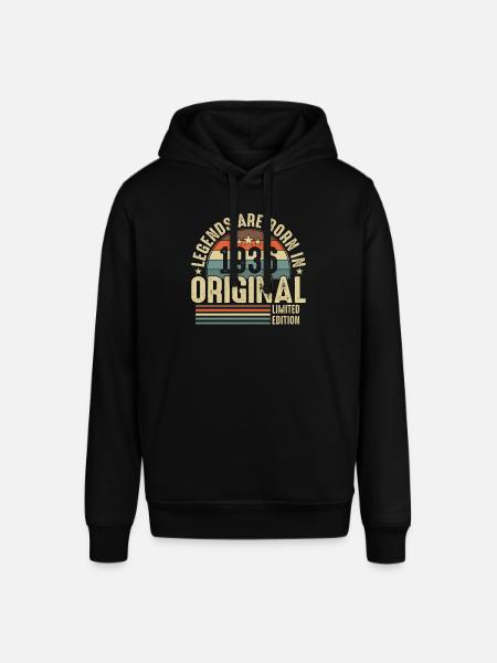 Vintage 1936 - Legendary 87th Birthday - Stanley/Stella SOUNDER Unisex Hoodie - black