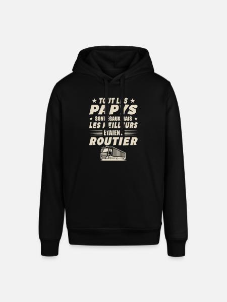 Routier Papy Cadeau Chauffeurs Routiers - Sweat à capuche SOUNDER Stanley/Stella Unisexe - noir