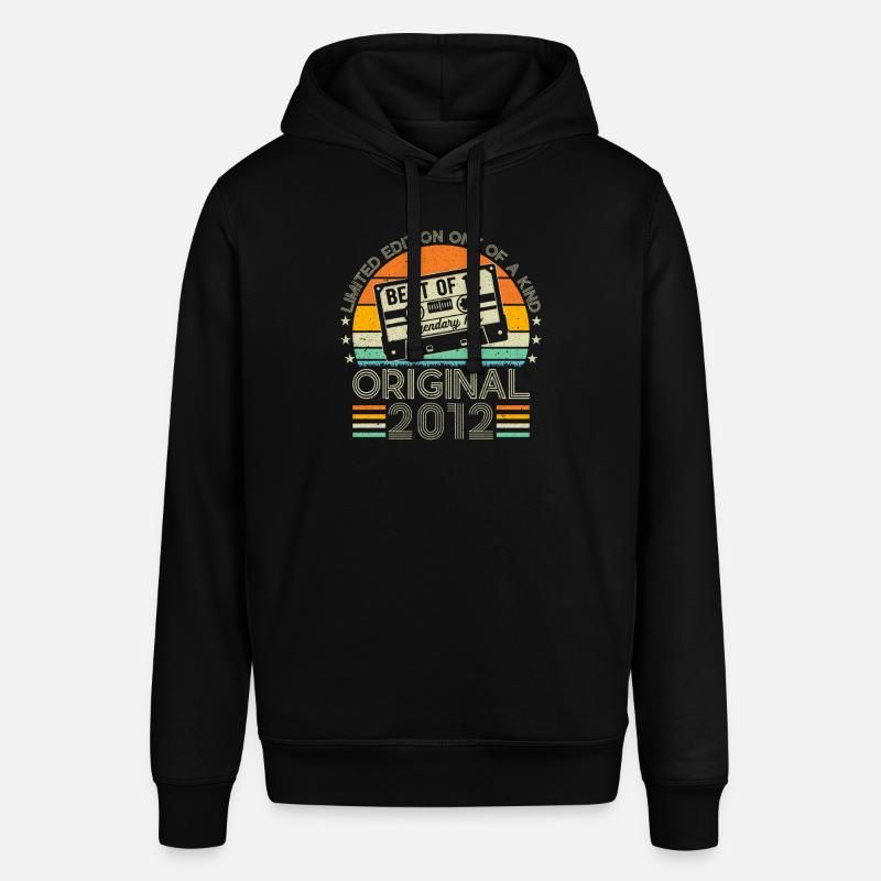 Millésime 2012 Joie d’anniversaire - Sweat à capuche SOUNDER Stanley/Stella Unisexe - noir
