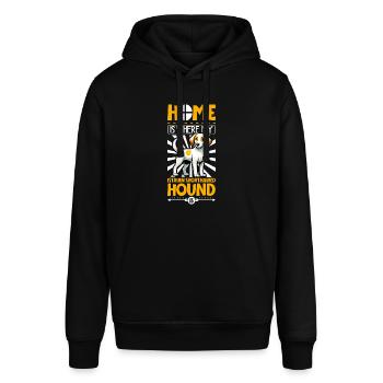 Zuhause - Kurzhaarige Istrianer Bracke - Stanley/Stella Unisex Hoodie SOUNDER - Schwarz - Vorne - Alina (178cm) & Michal (187cm)