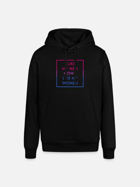 Funny Bi Colors Bisexual Pride Saying - Stanley/Stella SOUNDER Unisex Hoodie - black