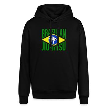 Brasilianisches Jiu-Jitsu BJJ - Stanley/Stella Unisex Hoodie SOUNDER - Schwarz - Vorne - Alina (178cm) & Michal (187cm)