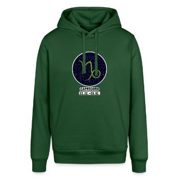 Capricorn 22.01-20.01 - Stanley/Stella Unisex Hoodie SOUNDER - Flaschengrün - Vorne - Alina (178cm) & Michal (187cm)