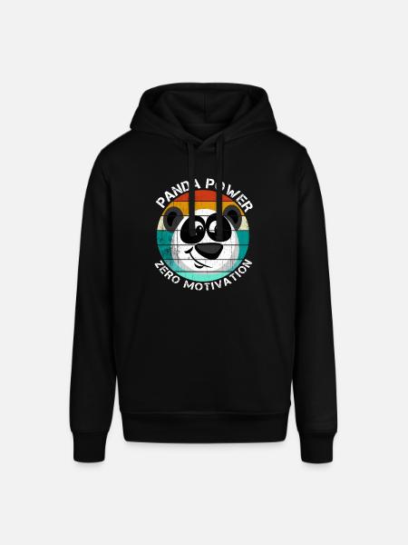 Panda Power Zero Motivation - Sweat à capuche SOUNDER Stanley/Stella Unisexe - noir