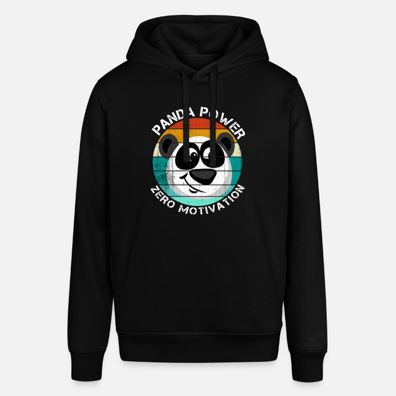 Panda Power Zero Motivation - Stanley/Stella Unisex Hoodie SOUNDER - Schwarz