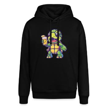 Bière Turtle Pixel - Sweat à capuche SOUNDER Stanley/Stella Unisexe - noir - Devant - Alina (178cm) & Michal (187cm)