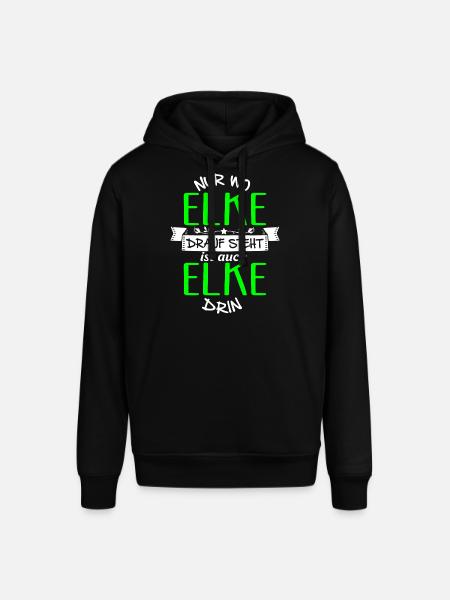 ELKE die Echte - Stanley/Stella Unisex Hoodie SOUNDER - Schwarz