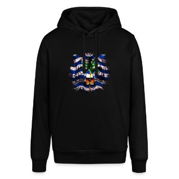 British Indian Ocean Territory - Stanley/Stella SOUNDER Unisex Hoodie - black - Front - Alina (178cm) & Michal (187cm)