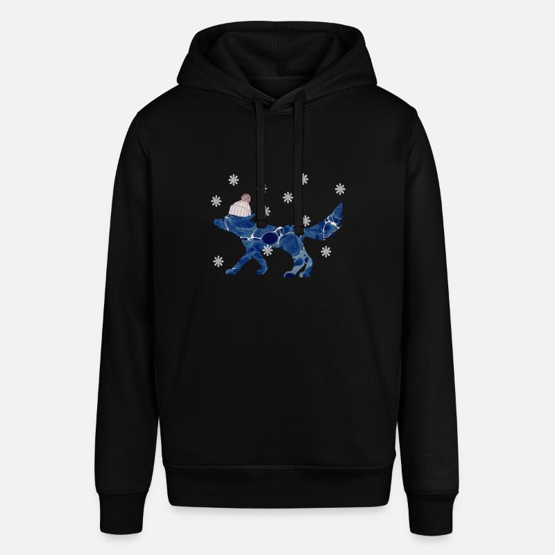 fuchs mit mütze e 12 - Stanley/Stella Unisex Hoodie SOUNDER - Schwarz