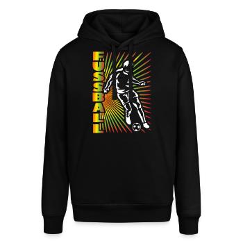 Soccer Soccer Player Gift - Stanley/Stella SOUNDER Unisex Hoodie - black - Front - Alina (178cm) & Michal (187cm)