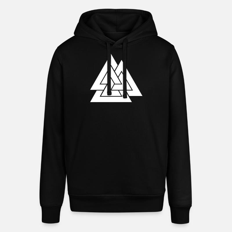 Geometric triangular nesting - Stanley/Stella SOUNDER Unisex Hoodie - black