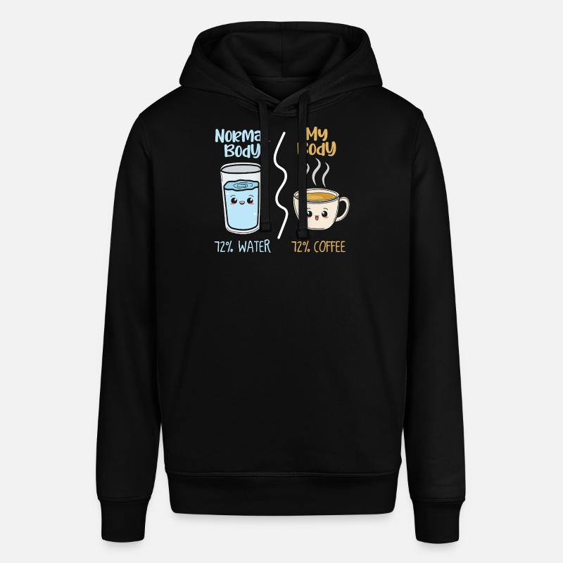 Café vs eau 72 % - Sweat à capuche SOUNDER Stanley/Stella Unisexe - noir
