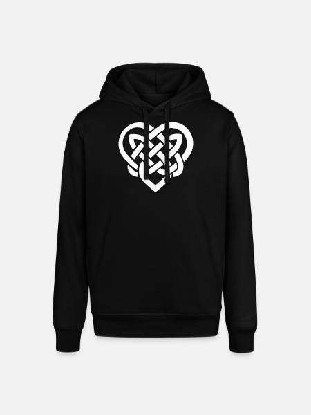 Celtic Knot Heart Emblem - Stanley/Stella SOUNDER Unisex Hoodie - black