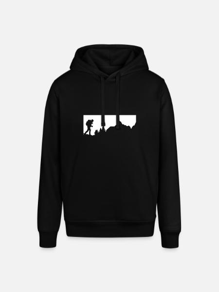 Mountains - Hiking - (8) - Stanley/Stella SOUNDER Unisex Hoodie - black