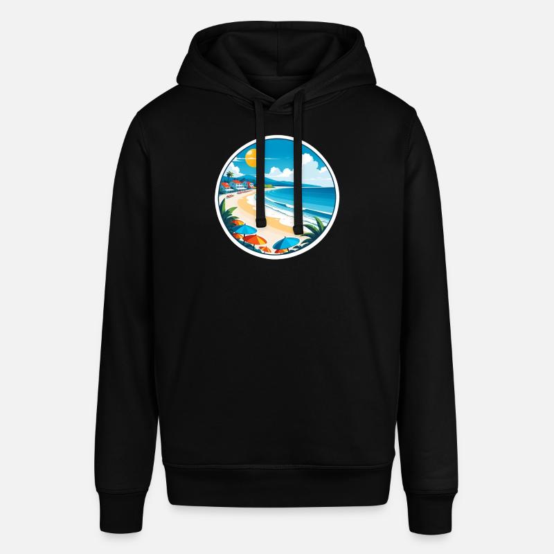 plage vacances soleil mer - Sweat à capuche SOUNDER Stanley/Stella Unisexe - noir