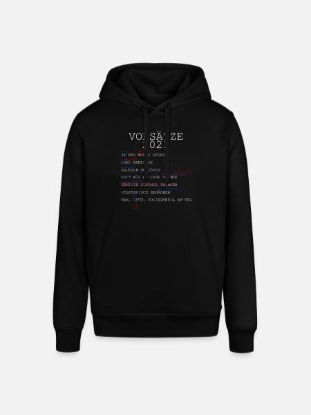 vorsätze 2023 - Stanley/Stella Unisex Hoodie SOUNDER - Schwarz