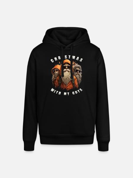 Christmas with my guys - Stanley/Stella SOUNDER Unisex Hoodie - black
