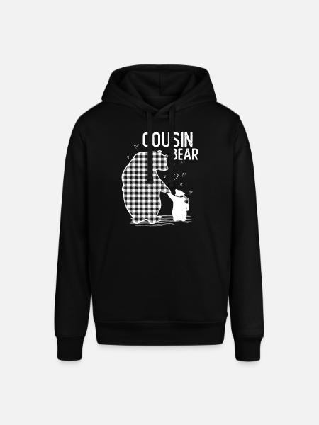 Cousin Bear - Stanley/Stella SOUNDER Unisex Hoodie - black
