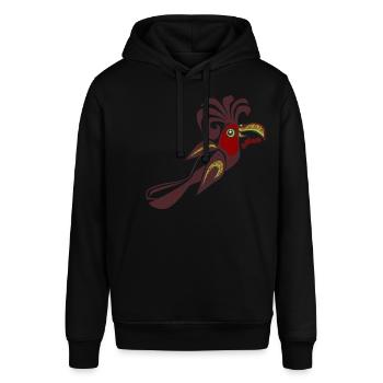 Paradiesvogel Salsa Vogel calypso retro tanzen - Stanley/Stella Unisex Hoodie SOUNDER - Schwarz - Vorne - Alina (178cm) & Michal (187cm)