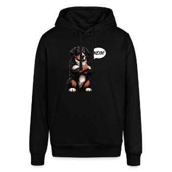 Nein Berner Sennenhund Sennenhunde Sennen Besitzer - Stanley/Stella Unisex Hoodie SOUNDER - Schwarz - Vorne - Alina (178cm) & Michal (187cm)