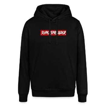 Superspreader Flu Illness Influenza Gift - Stanley/Stella SOUNDER Unisex Hoodie - black - Front - Alina (178cm) & Michal (187cm)
