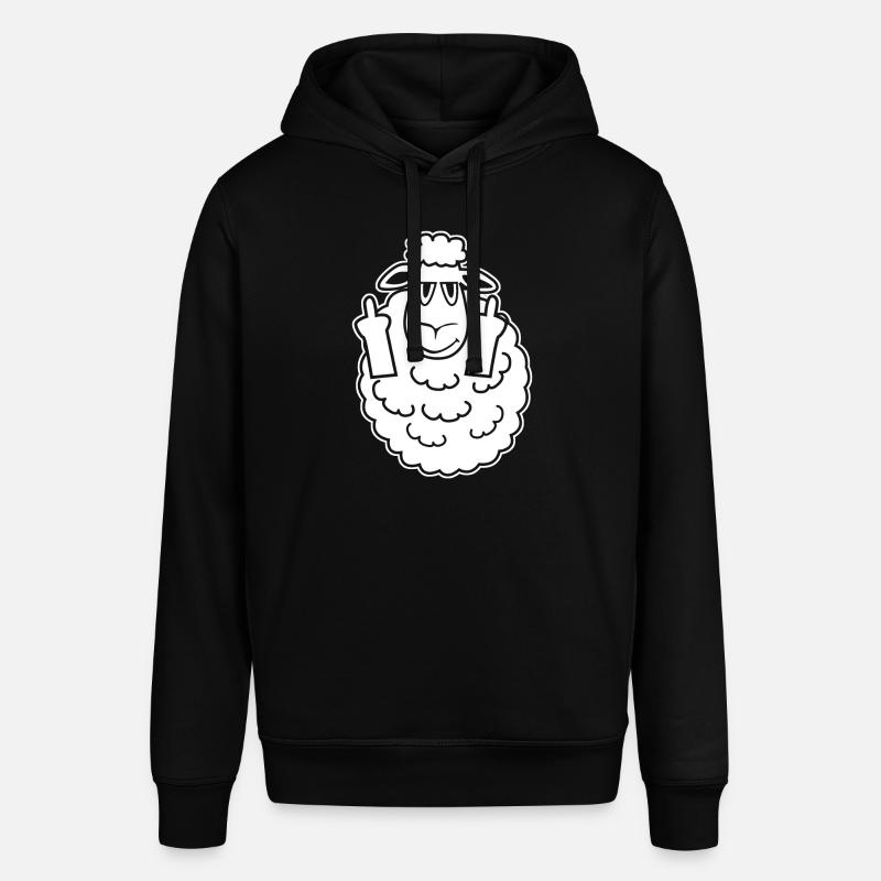 Schäfchen Schafe Mittelfinger Schaf - Stanley/Stella Unisex Hoodie SOUNDER - Schwarz