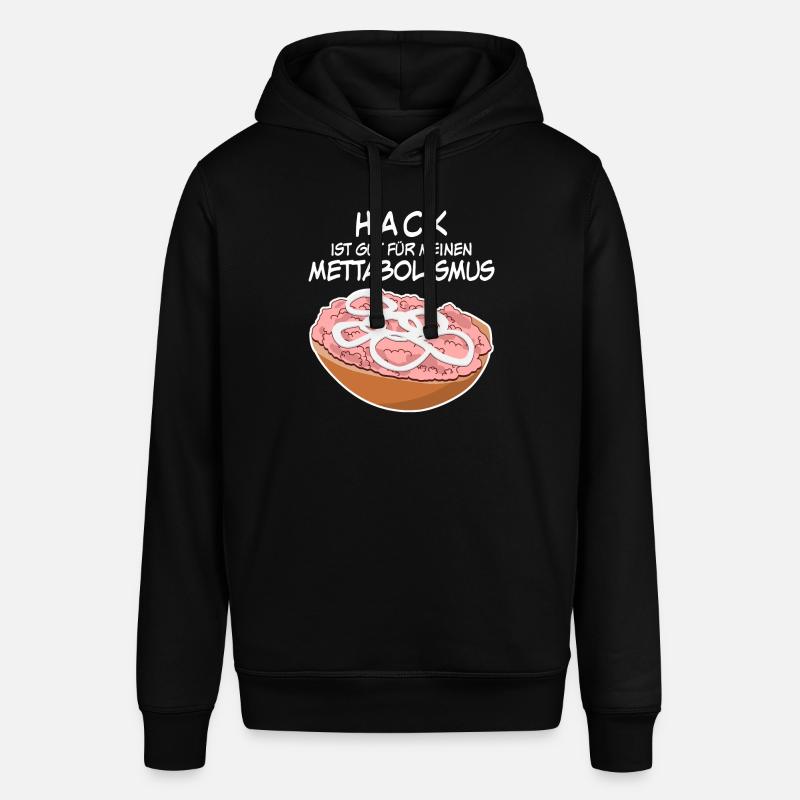 Mettbrötchen Hackfleisch Mett Mettigel - Stanley/Stella Unisex Hoodie SOUNDER - Schwarz