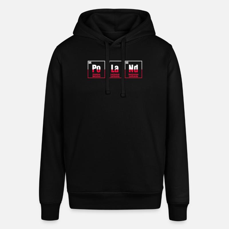 Polen Flagge Pole Elemente Polnisch - Stanley/Stella Unisex Hoodie SOUNDER - Schwarz