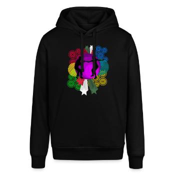 Boogie Woogie Retro Tanzen Swing - Stanley/Stella Unisex Hoodie SOUNDER - Schwarz - Vorne - Alina (178cm) & Michal (187cm)