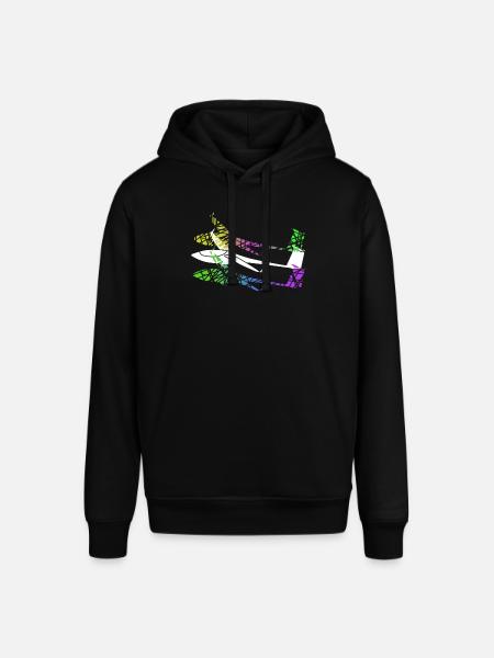 Glider Glider Gliding - Stanley/Stella SOUNDER Unisex Hoodie - black