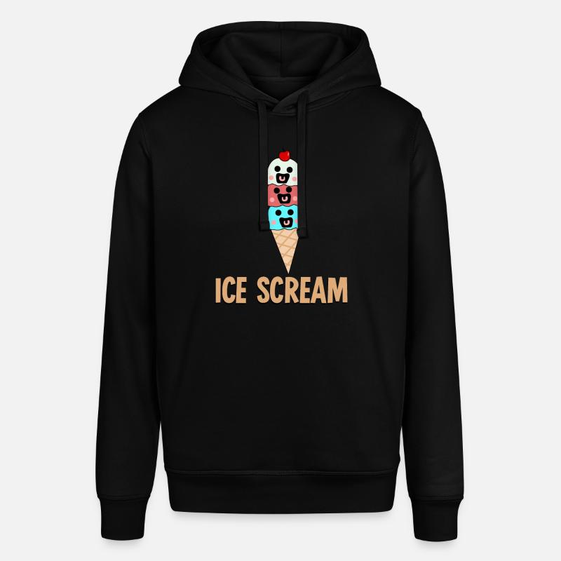 Eiscreme Eis Eisbecher - Stanley/Stella Unisex Hoodie SOUNDER - Schwarz